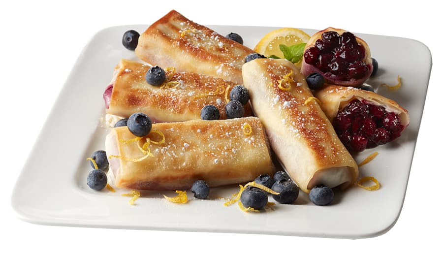 blueberry blintzes