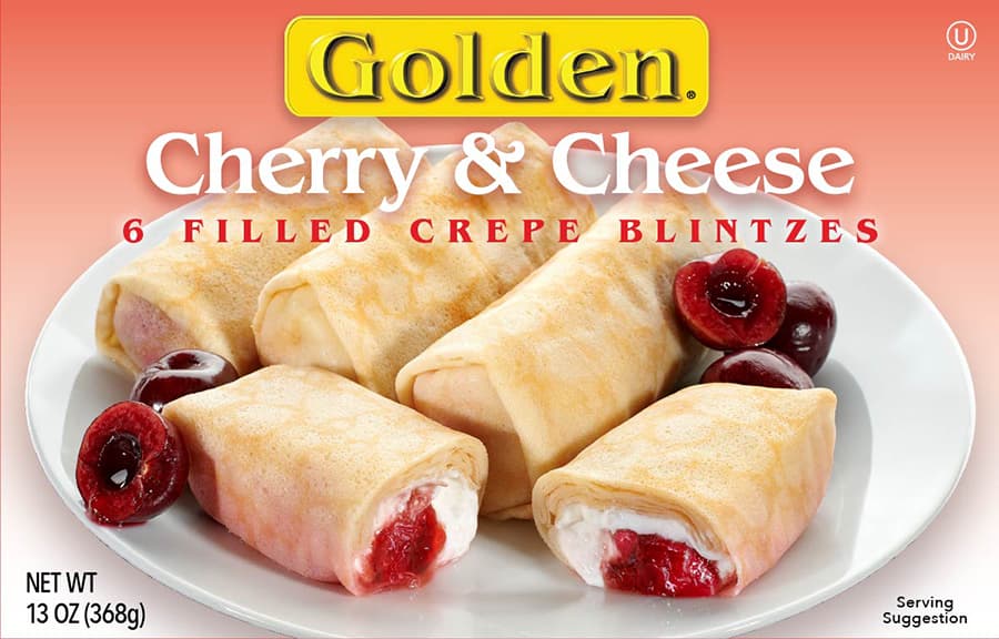 cherry and cheese blintzes