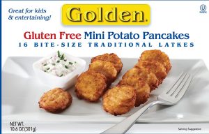 Mini gluten free potato pancakes