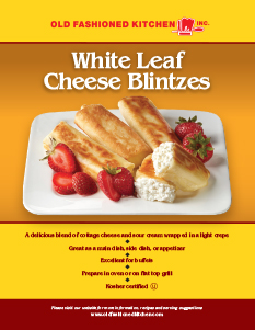 white leaf cheese blintzes sell sheet