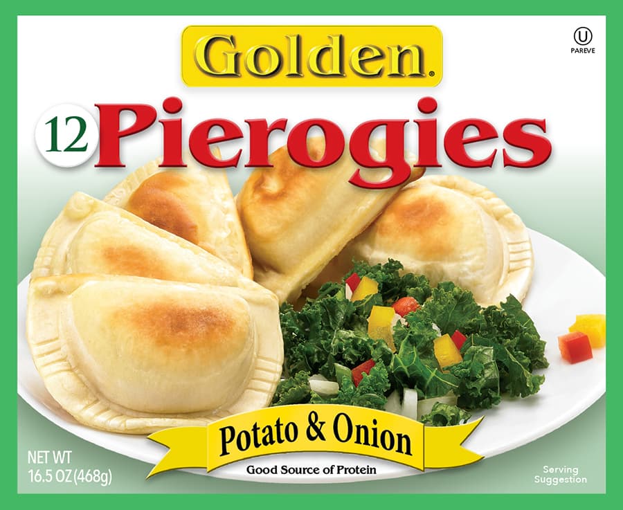 potato and onion pierogies