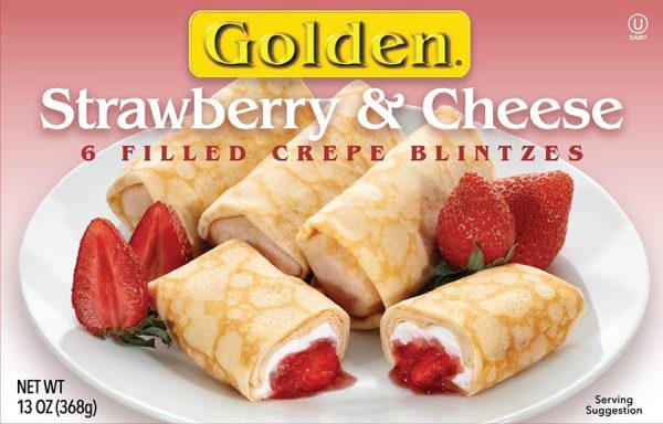 strawberry cheese blintzes