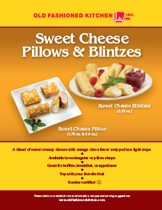 sweet cheese blintzes sell sheets